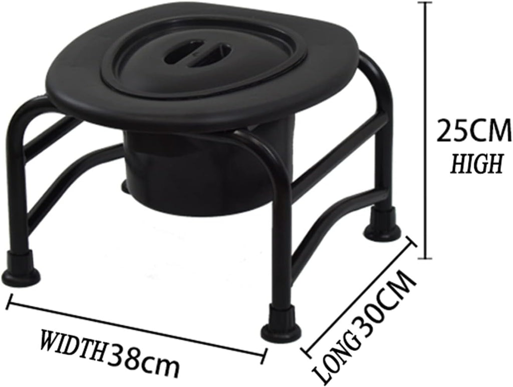 Commode Toilet Chair,Bedside Commode for Adults,Mobility Aid for People with Disabilities,Commode, Potty Chair for The Elderly, Portable Toilet Seat Chair, Non-Slip Shower Stool, Home Simple Mobile T