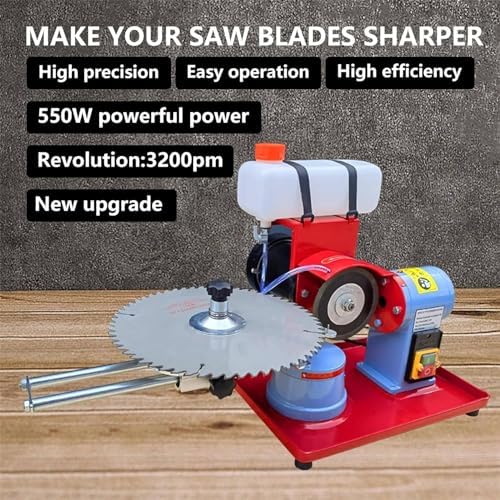 550W Electric Circular Saw Blade Sharpener, Multi-Tool Blade Sharpening Machine - Durable, Efficient & Easy to Use, Compatible with Various Saw Blades for Precision Cutting