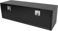 Confote Black Steel Underbody Truck Tool Box with T-Handle Lock, Heavy Duty Truck Storage Organizer - 60'x 18'x 18' inch, Waterproof