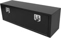 Confote Black Steel Underbody Tool Box with T-Handle Lock, Heavy Duty Truck Storage Organizer - Waterproof, 48'x14'x16' inch