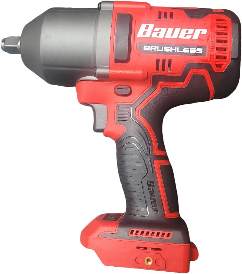 20V Brushless Cordless 1/2 in. High-Torque Impact Wrench - Tool Only - Battery and Charger Sold Separately - Compatible with Bauer