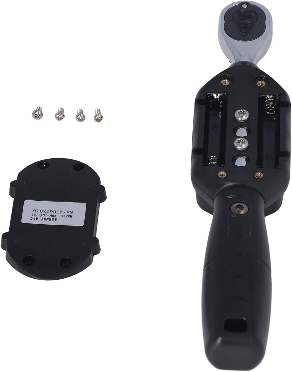 Digital Torque Wrench, 1/4in Connector Electronic Digital Display Adjustable Torque Meter Wrench Socket Tool Steel Torsion Measuring Meter Tester, 3 Modes 4 Units for Testing Working