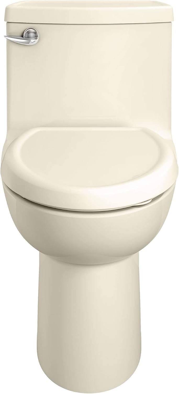 American Standard 2403128.021 Compact Cadet 3, One-Piece Toilet with Slow Close Toilet Seat, Elongated Front