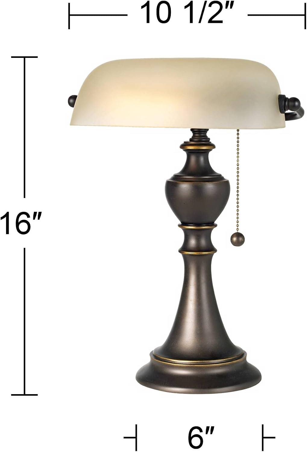 Regency Hill Haddington 16' High Small Farmhouse Rustic Traditional Piano Lamps Set of 2 Brown Bronze Finish Metal Glass Shade Home Office Living Room Bedroom Bedside Nightstand House Reading