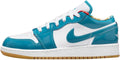 Big Kid's Jordan 1 Low SE Barcelona Cyber Teal/Cyber Teal-White (DM0589 400)