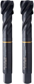 Pipe Tap Set Pipe Spiral Fluted Tap Pointed G 1/8 1/4 3/8 3/4 1/2 Machine Screw Thread Taps Hand Threading Plumbing(Color 1 Spiral Fluted Tap,G1l4)