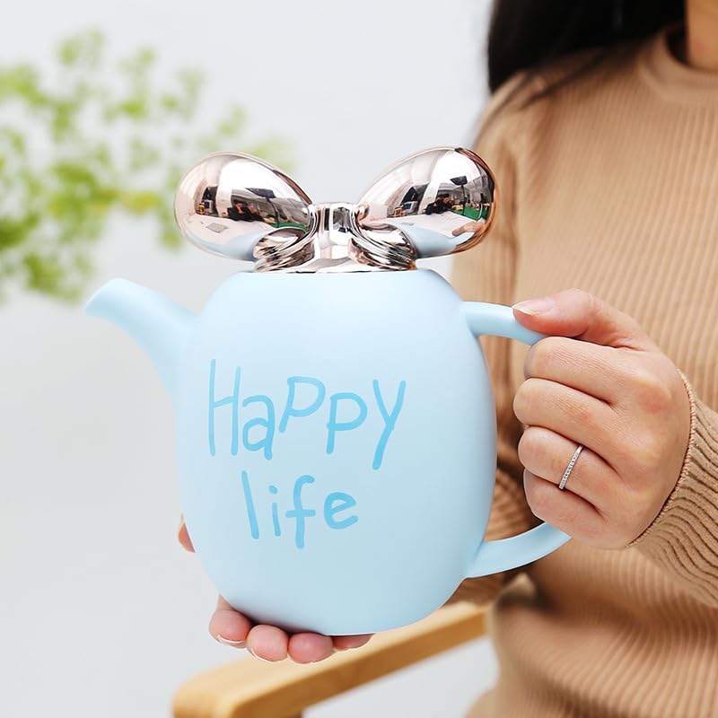 Beverage Serveware Ceramic water set tea set living room water cup coffee cup home cup set new elegant tea set Water Carafe(Blue)