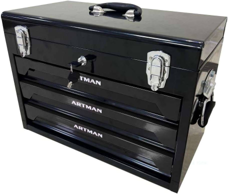 Tool Box Set, 439-Piece Mechanic's Tool Kit, 4-Drawer High Capacity Tool Chest, Lockable Storage Organizer with Sliding Drawers for Home & Garage Repair (Black)