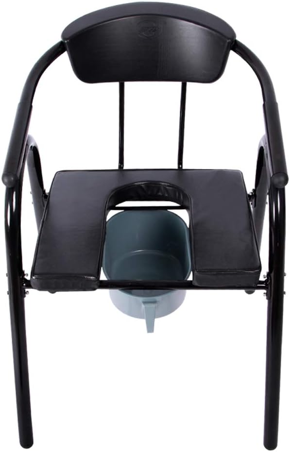 Heavy Duty Handicap Toilet Seat with Handles and Bucket,Bedside Commode Chair Pregnant Bath Stool for Easy Transfer Tool-Free Assembly
