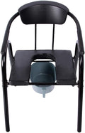 Heavy Duty Handicap Toilet Seat with Handles and Bucket,Bedside Commode Chair Pregnant Bath Stool for Easy Transfer Tool-Free Assembly