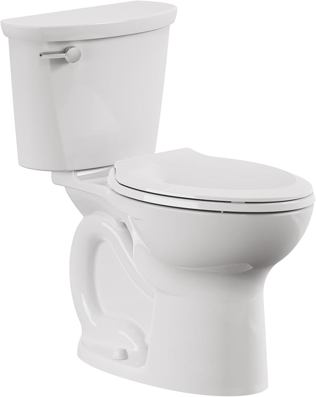 American Standard 609DA001.020 Cadet PRO Two-Piece Toilet with Slow-Close Seat and Wax Ring, Round Front, Standard Height, White, 1.28 gpf