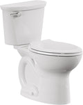 American Standard 609DA001.020 Cadet PRO Two-Piece Toilet with Slow-Close Seat and Wax Ring, Round Front, Standard Height, White, 1.28 gpf