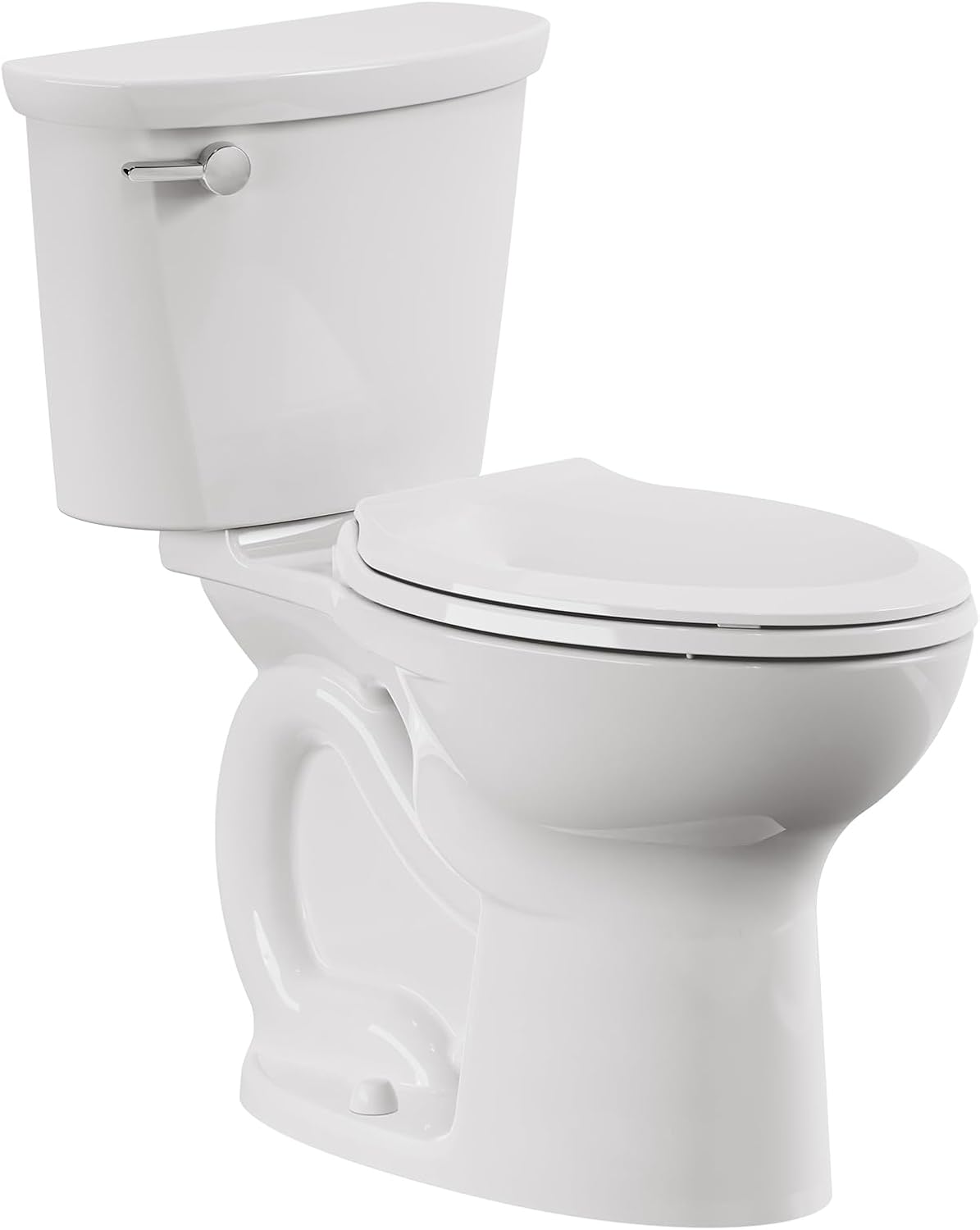 American Standard 609DA001.020 Cadet PRO Two-Piece Toilet with Slow-Close Seat and Wax Ring, Round Front, Standard Height, White, 1.28 gpf