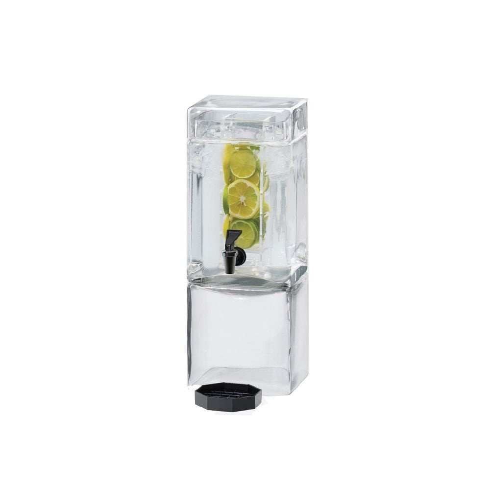 Cal-Mil 3-Gallon Acrylic Beverage Dispenser with Infuser & Spigot – Clear BPA-Free Drink Jug for Restaurants, Spas, Catering, Weddings, Parties – Infused Water, Iced Tea, Lemonade & Juice | 1112-3AINF