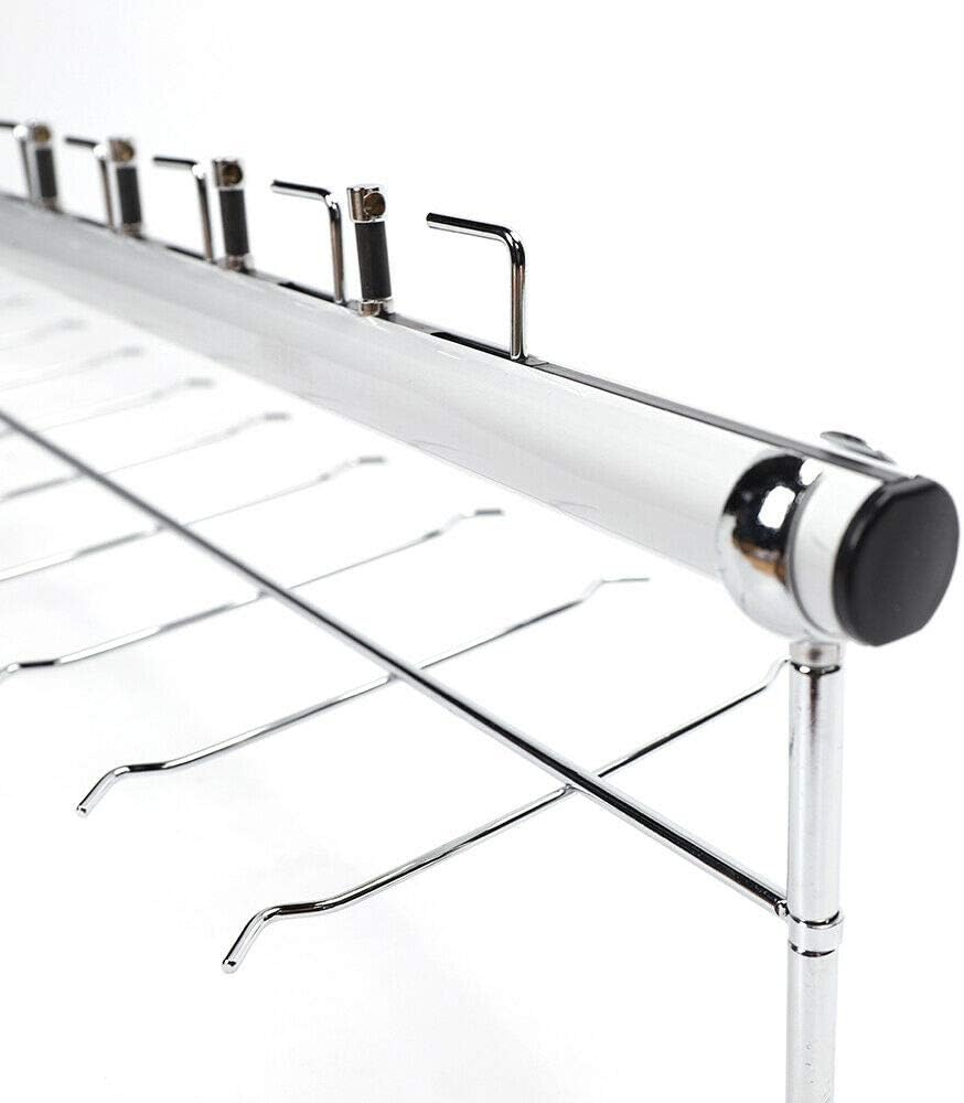 LOYALHEARTDY 8 Pcs/Set Eyeglass Dispaly Rod Sunglasses Rack Organizer Aluminium Glasses Display Stand Holder with Lock for Optical Shop Glasses Mall (8Pcs 43.3 12 Frames with Lock)