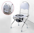 Commode Chair Toilet Chair Multifunctional Folding Commode Chair Handicap Toilet Seat Toilet Frames for The Elderly Mobile Toilet Seat Chair Set Toilet Safety Frame Heavy Duty for Adults