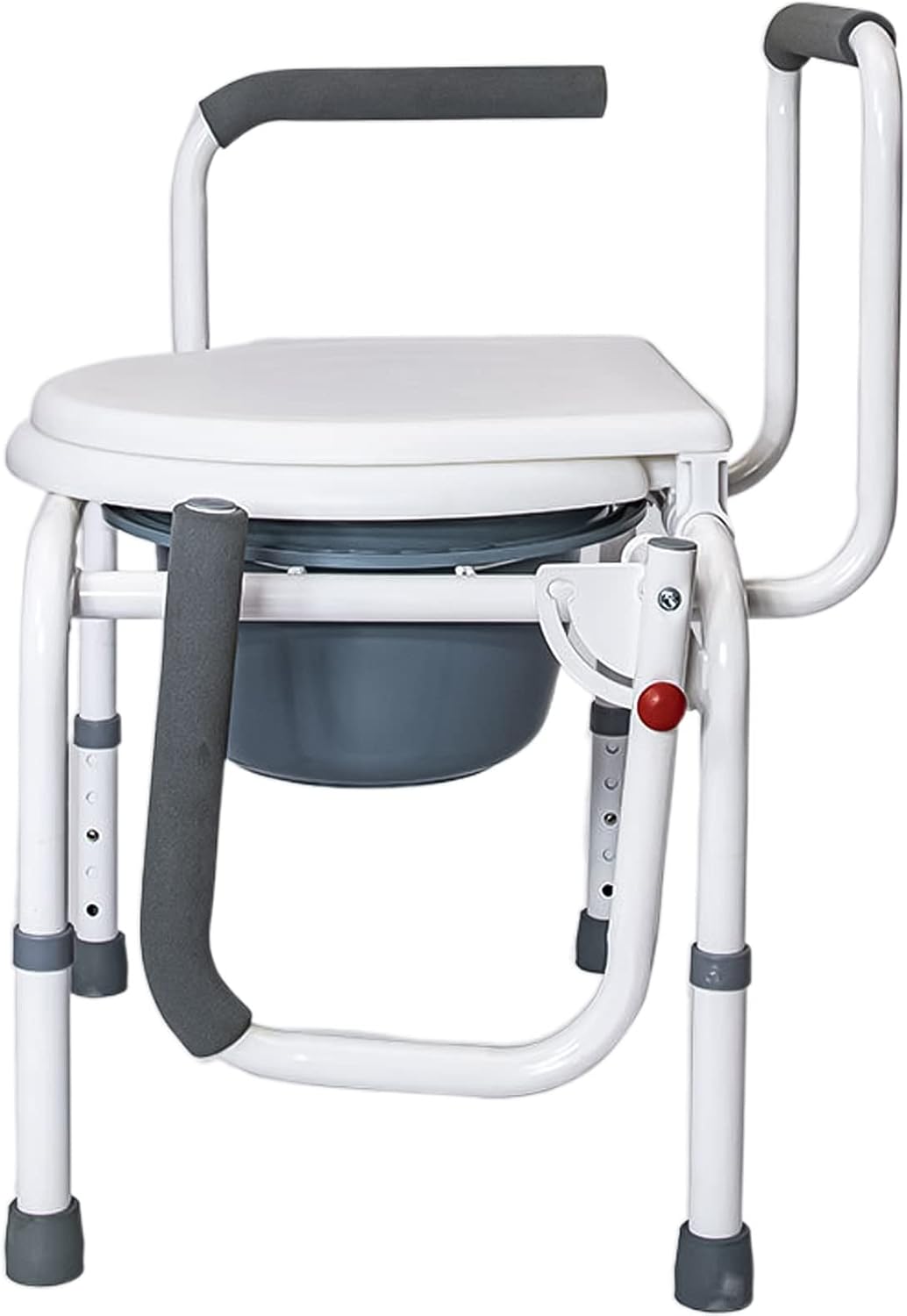 Handicap Shower Chair for Bathtub with Arms Bedside Commodes for Seniors 4 in-1 Raised Toilet Seat Riser and Frame Accessibility for Pregnancy, Post Surgery