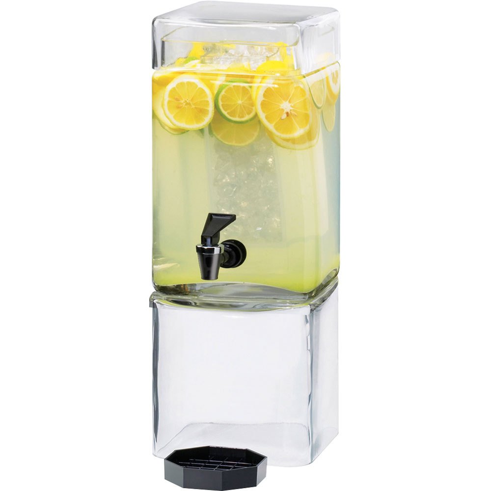 Cal-Mil 3-Gallon Beverage Dispenser with Infuser & Hinged Lid – Clear BPA-Free Acrylic Drink Container with Spigot for Restaurants, Catering, Weddings, Parties – Tea, Lemonade, Infused Water | 1112-1A