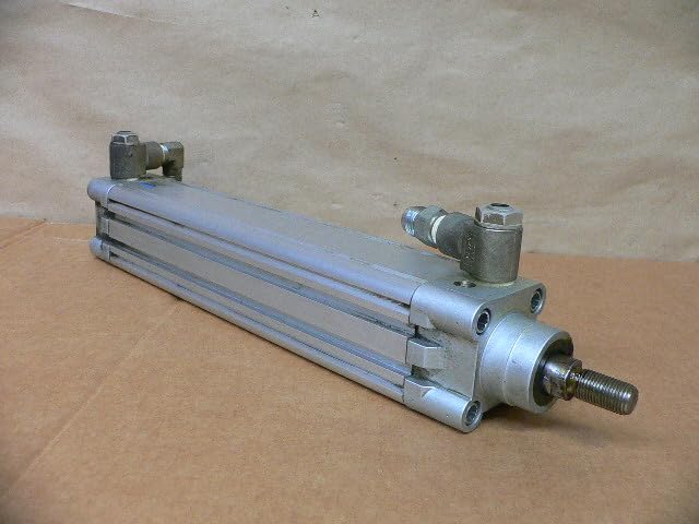 FESTO DNC-40-200-PPV-A (163344), 0.6-12 BAR, 200 MM Stroke, 40 MM BORE, Double-Acting, G1/4 Pneumatic Connection, ISO Cylinder, M12X1.25 Rod Thread, Pneumatic, Cushioning; Adjustable AT Both