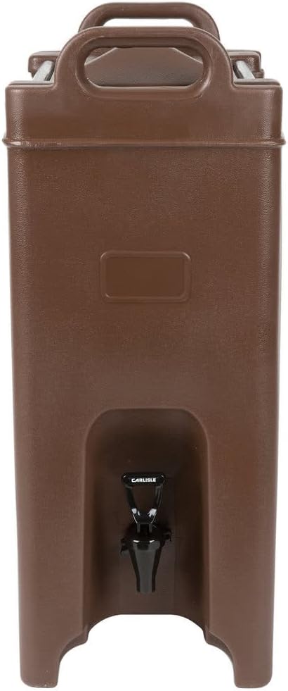 TableTop King XT500001 5 Gallon Brown Insulated Beverage Dispenser
