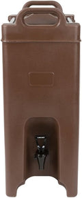 TableTop King XT500001 5 Gallon Brown Insulated Beverage Dispenser