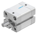 FESTO ADN-25-15-A-P-A (536253), 0.6 TO 10 BAR, 15 MM STROKE, 25 MM BORE, COMPACT, DOUBLE-ACTING, ELASTIC CUSHIONING RINGS/PADS AT BOTH ENDS, M5 PNEUMATIC CONNECTION, M8 ROD THREAD, PNEUMATIC CYLINDER,