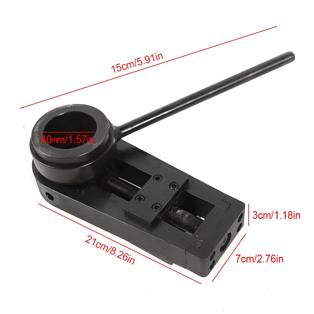 Boring Facing Head Facing Head Steel Face Milling Head fits Portable Line Boring Machine Boring Bar Tools Facing Boring Machine Accessories (40mm)