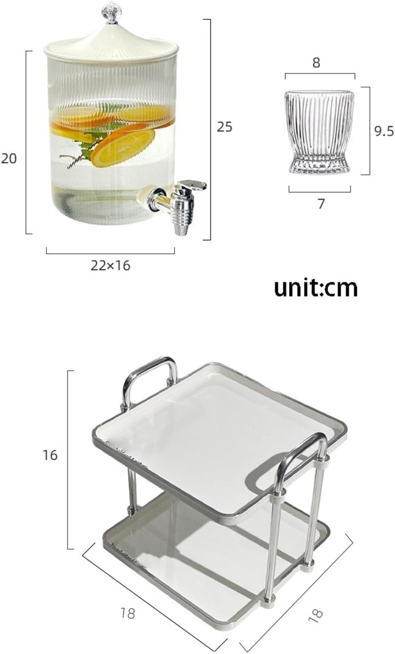 Beverage Serveware Glass cold kettle with faucet high temperature resistant household 3.5L large capacity kettle fruit teapot set Water Carafe