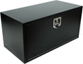 confote Black Steel Underbody Truck Tool Box with T-Handle Lock,Heavy Duty Truck Tool Box Truck Storage Organizer Tool Box Chest For Storage Smooth Surface,Waterproof-36'x 18'x 18' inch