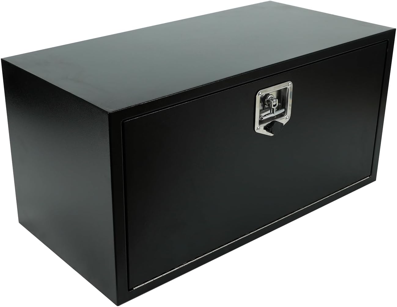 confote Black Steel Underbody Truck Tool Box with T-Handle Lock,Heavy Duty Truck Tool Box Truck Storage Organizer Tool Box Chest For Storage Smooth Surface,Waterproof-36'x 18'x 18' inch