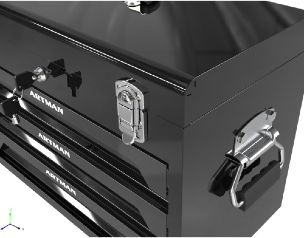 Tool Box Set, 439-Piece Mechanic's Tool Kit, 4-Drawer High Capacity Tool Chest, Lockable Storage Organizer with Sliding Drawers for Home & Garage Repair (Black)