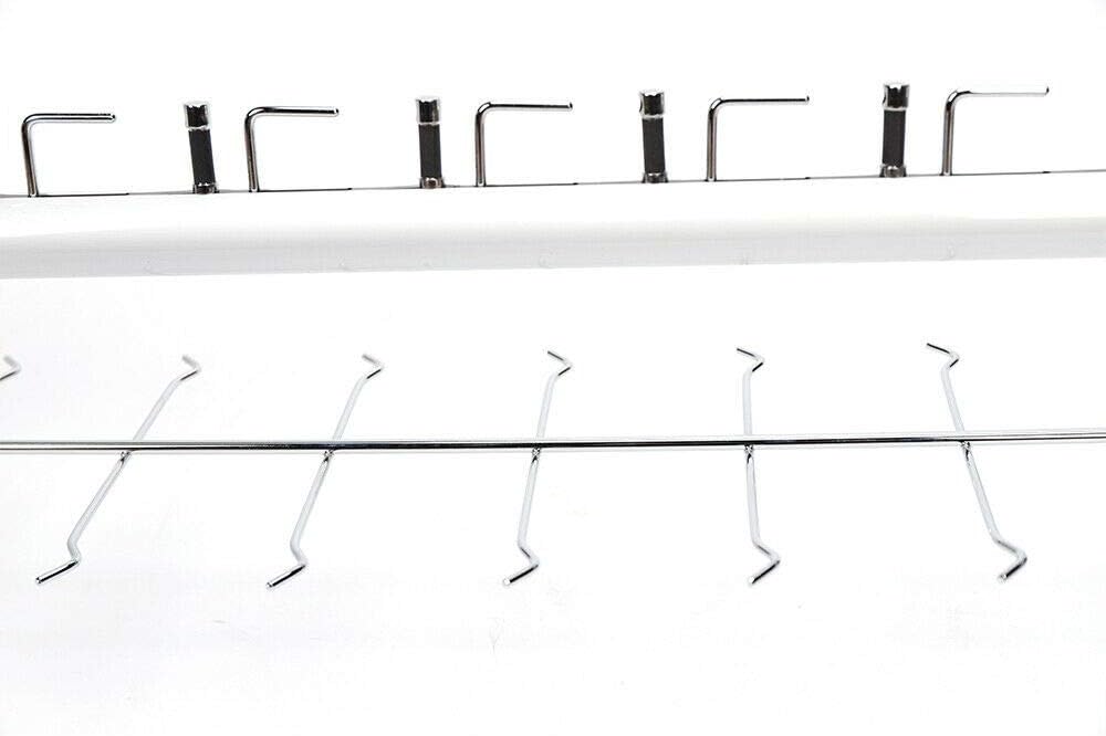LOYALHEARTDY 8 Pcs/Set Eyeglass Dispaly Rod Sunglasses Rack Organizer Aluminium Glasses Display Stand Holder with Lock for Optical Shop Glasses Mall (8Pcs 43.3 12 Frames with Lock)