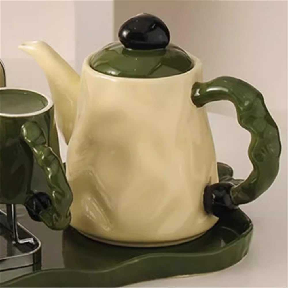 Beverage Serveware Household Set, Living Room, Dining Room, Ceramic Cold Water Pot, Tea Cup, Tray, Cup Holder Water Carafe