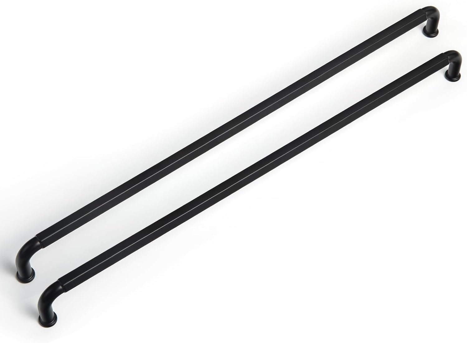 Goo-Ki 6 Pack 12-3/5 Inch （320mm） Hole Center Cabinet Pulls Matte Black Zinc Alloy Kitchen Drawer Pulls Drawer Handles 13.05 Inch Length 2201-B-320