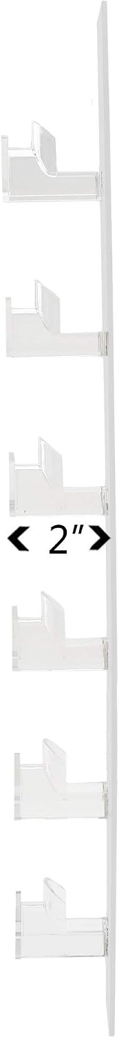 Marketing Holders 12 Pack Safety Glasses Holder 6 Pair Wall Mount with Hardware Automotive Plants Mining Sites Eyewear Rack for Optical Centers and Outlet Stores Lightweight Durable Clear Acrylic