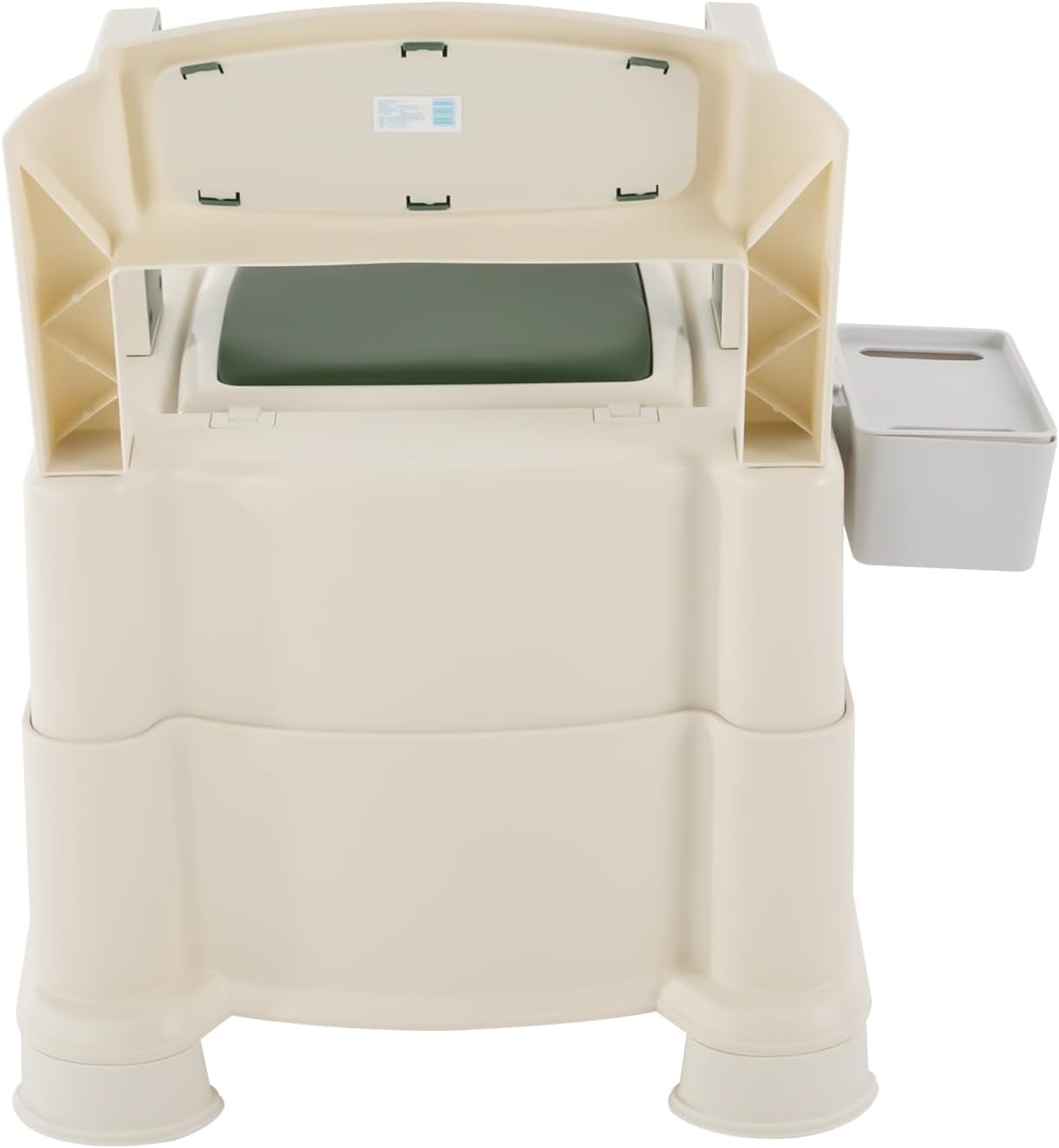 Bedside Commodes Chair, 440.92Lbs Capacity Bedside Toilet Portable Adult Potty Toilet Chair Armrests Adjustable Commode Toilet Heavy Duty Moveable Commodes w/Night Light for Home Use Nursing Centers