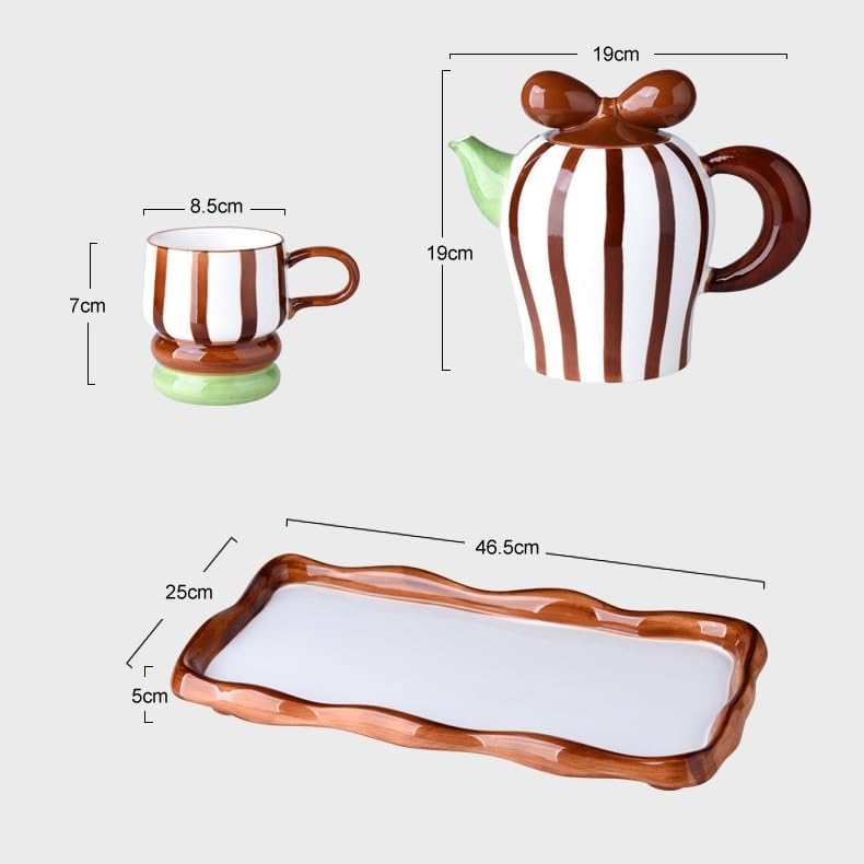 Beverage Serveware Necessary tea set for home, household tea cup, living room water cup, ceramic cold kettle, water set Water Carafe