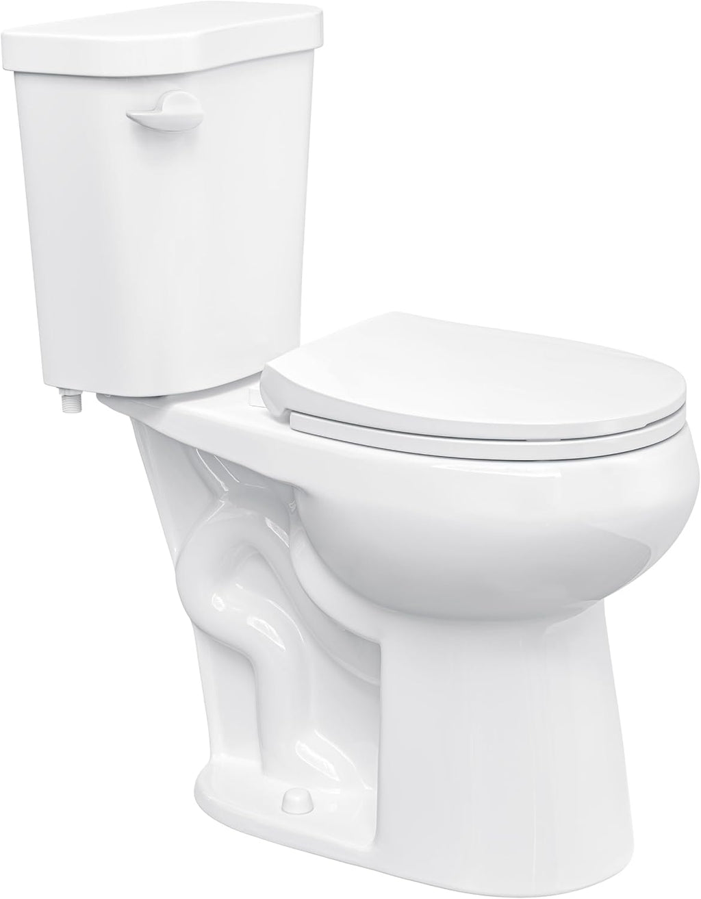 Eridanus Tall Two Piece Toilet, ADA Compliant Height 19', Round Toilets Bowl with Soft Close Seat, 1.28 GPF, 12' Rough-In, for Elderly, Pregnant, Handicap,Taller