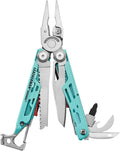 LEATHERMAN, Signal, 19-in-1 Multi-tool for Outdoors, Camping, Hiking, Fishing, Survival, Durable & Lightweight EDC, Made in the USA, Aqua/Silver