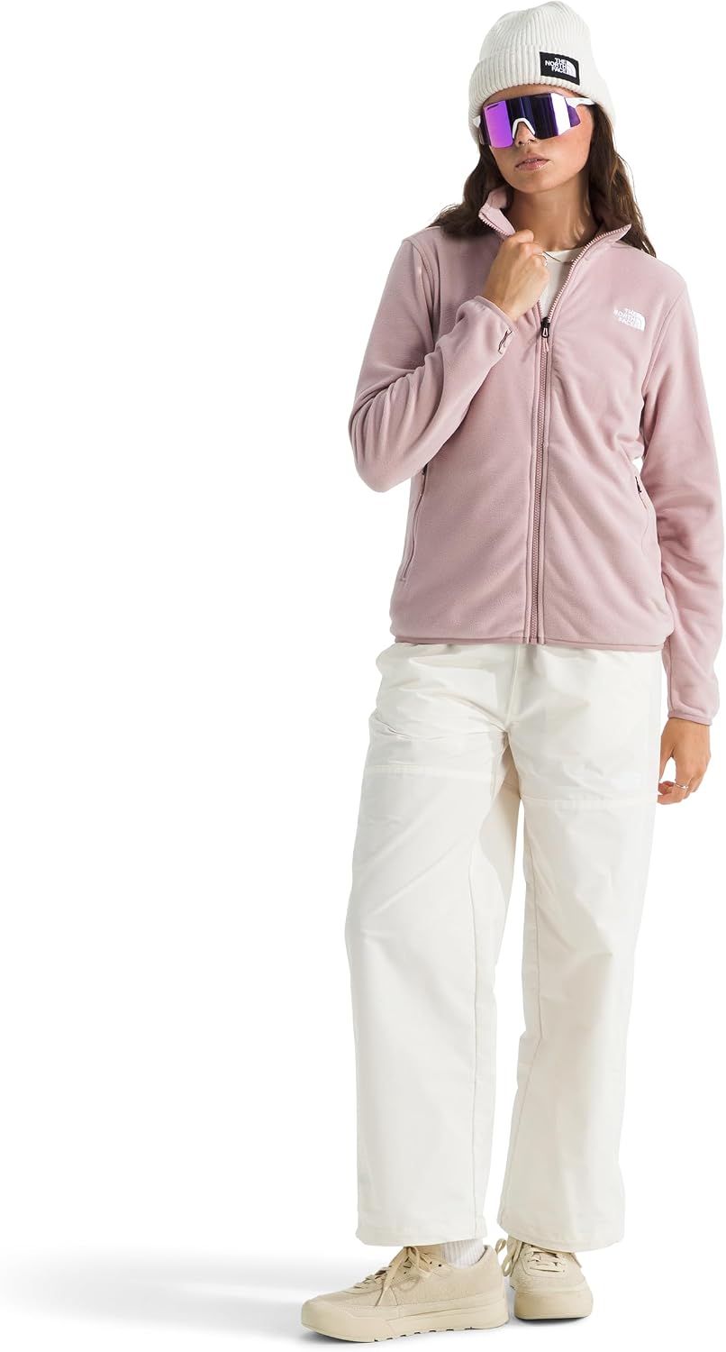 THE NORTH FACE Women's Glacier Fleece Jacket (Standard & Plus Size) | Zip Hand Pockets & Stretch on Collar, Cuffs & Hem