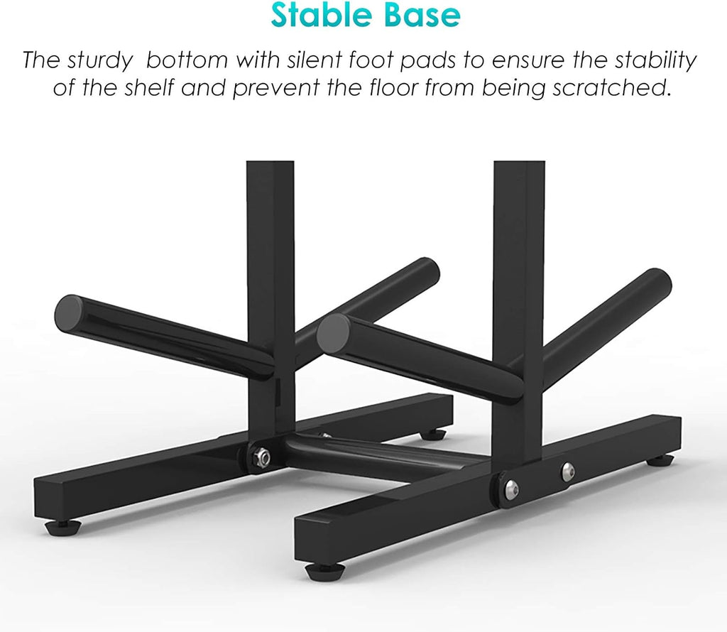 Sports Ball Storage Stand Double-Sided Garage Ball Storage with Hooks, Vertical Basketball Volleyball Football Rack for Boys Bedroom Decor, Free Standing 5-Tier Display Stand