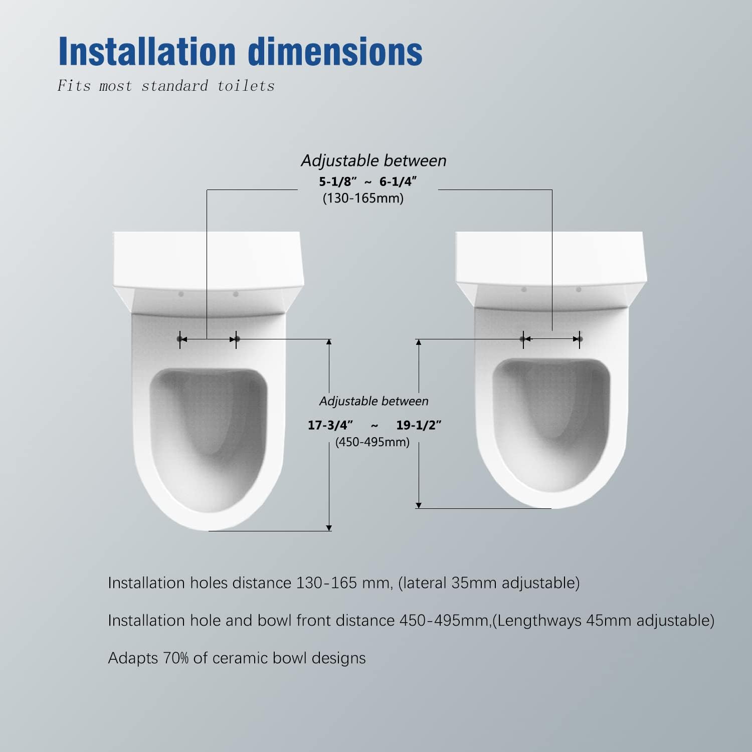 Sinber Smart Bidet Toilet Seat with Heated Seat and SoftClose Lid