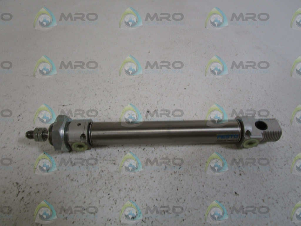 FESTO DSNU-20-100-PPV-A 0.125 INCH NPT Ports, 0.7874 INCH BORE, 10 BAR MAX Pressure, -20 to 80C Temp Range, 3.9370 Stroke, Double Acting, DSNU Series, Pneumatic Cylinder