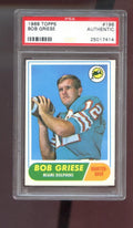 1968 Topps #196 Bob Griese ROOKIE RC PSA A Graded Football Card Miami Dolphins