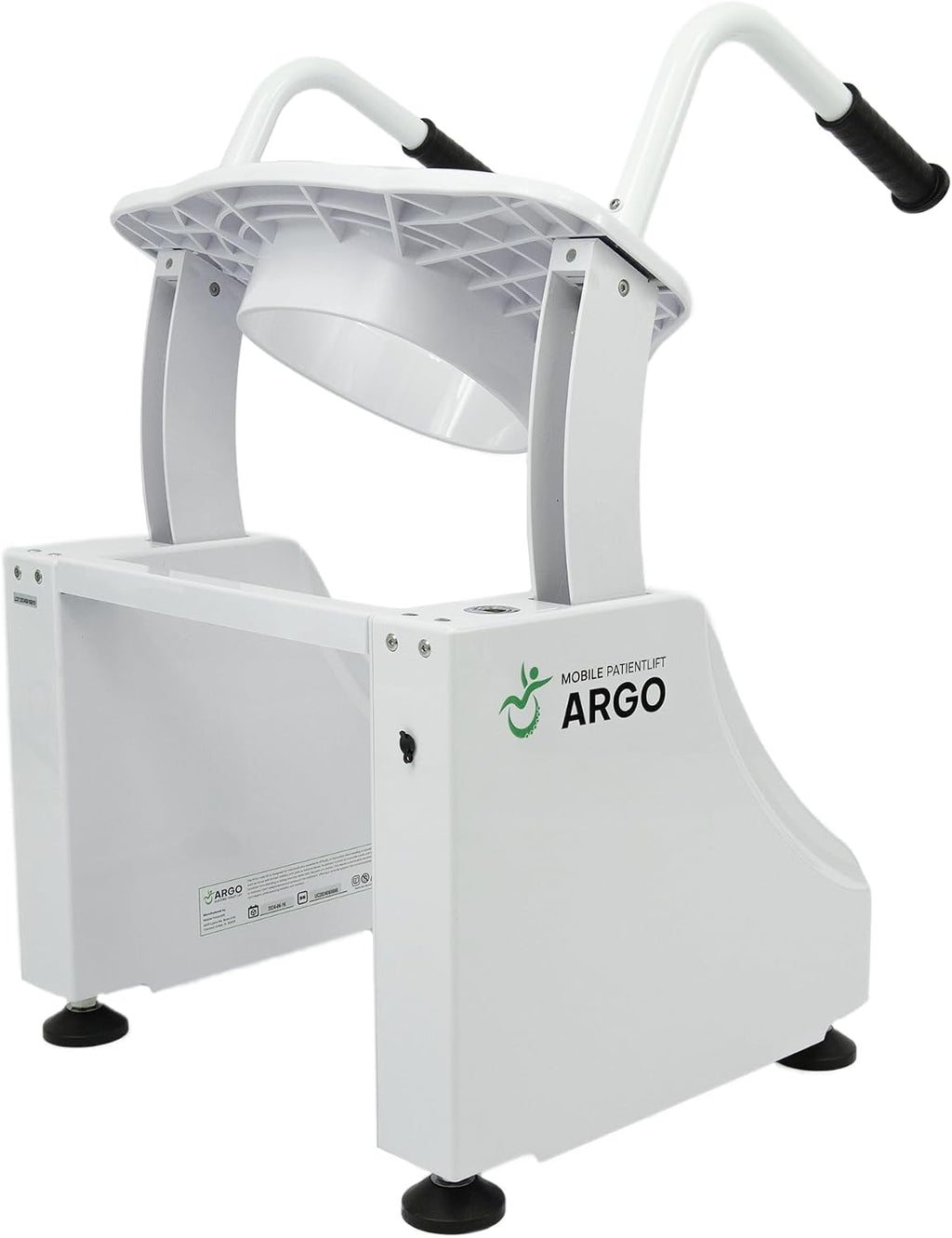 Argo Electric Toilet Lift, Quiet Elevated Toilet Seat Riser for Seniors in Bathroom. Powered Toilet Lift Assist up to 450 lbs, White, Plug-in or Battery Powered