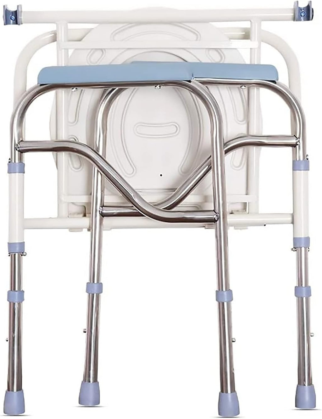 Bedside commodes, Toilet seat Chair Portable Foldable with Bucket Splash Guard Heavy Duty Disabled Stainless Steel Commode
