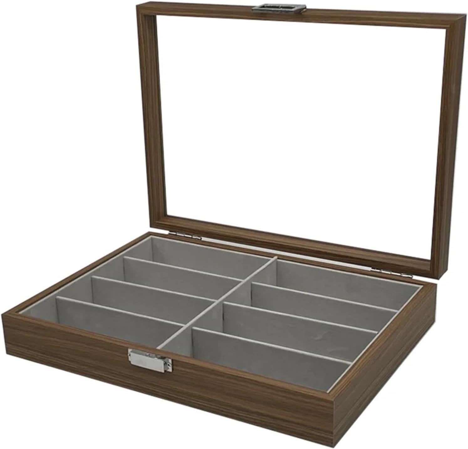 8 Slot Sunglasses Organizer Box Wooden Glasses Storage Case Eyewear Display For Multiple Glasses
