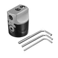 Hole Saw Sets, 3inch 75mm F1 Type Boring Head 18mm Lathe Boring Bar Milling Holder for MT2 MT3 R8 Shank Milling Machine Tools + Hex Wrnche