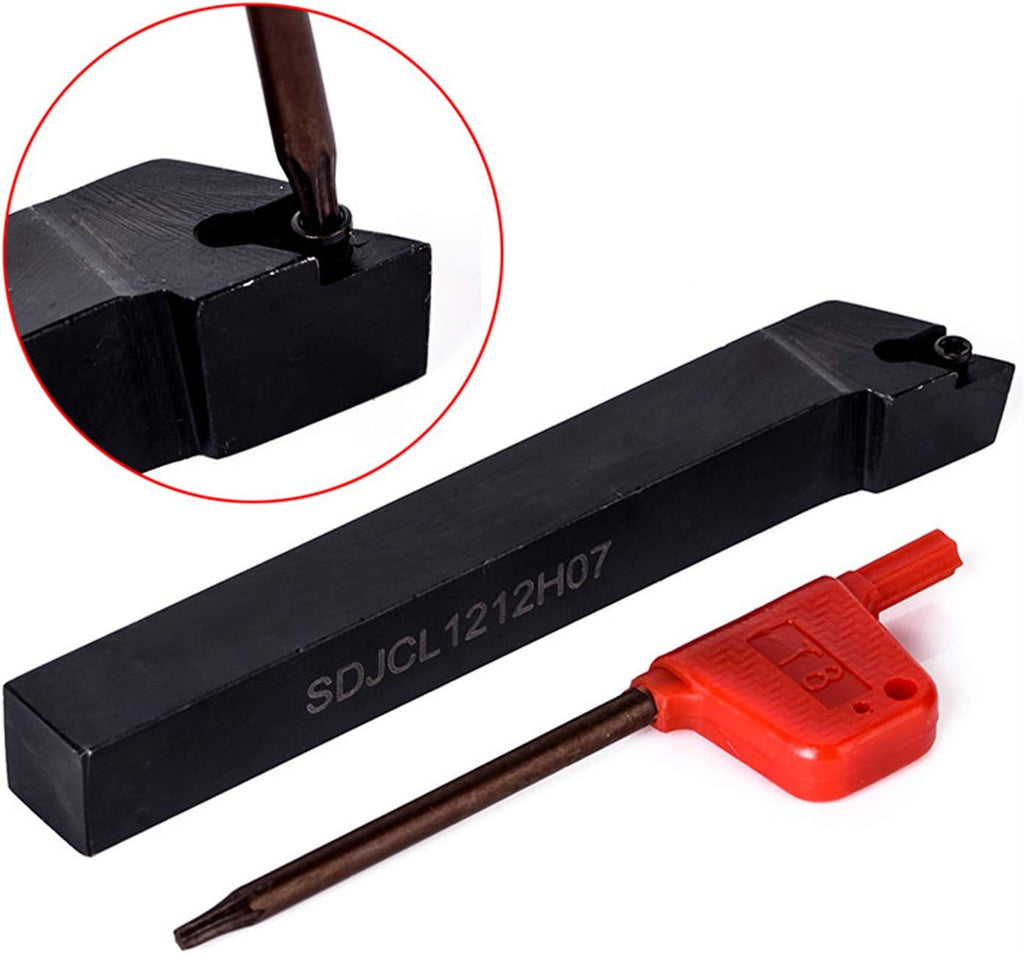 Chisels, 4Pcs Boring Bars + 10Pcs/Box Carbide Inserts + 4Pcs Wrench Lathe CNC Turning Tools Lathe Threading Turning Tool Set