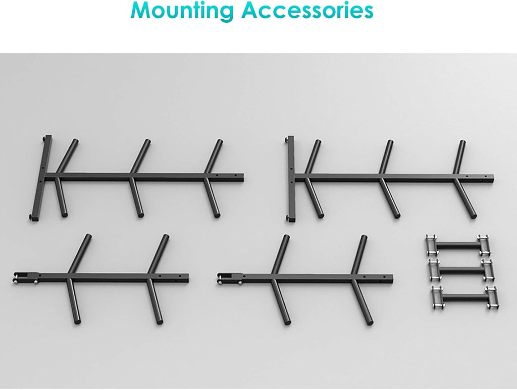 Sports Ball Storage Stand Double-Sided Garage Ball Storage with Hooks, Vertical Basketball Volleyball Football Rack for Boys Bedroom Decor, Free Standing 5-Tier Display Stand